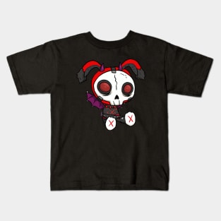 Goth Bat Bunny Kids T-Shirt